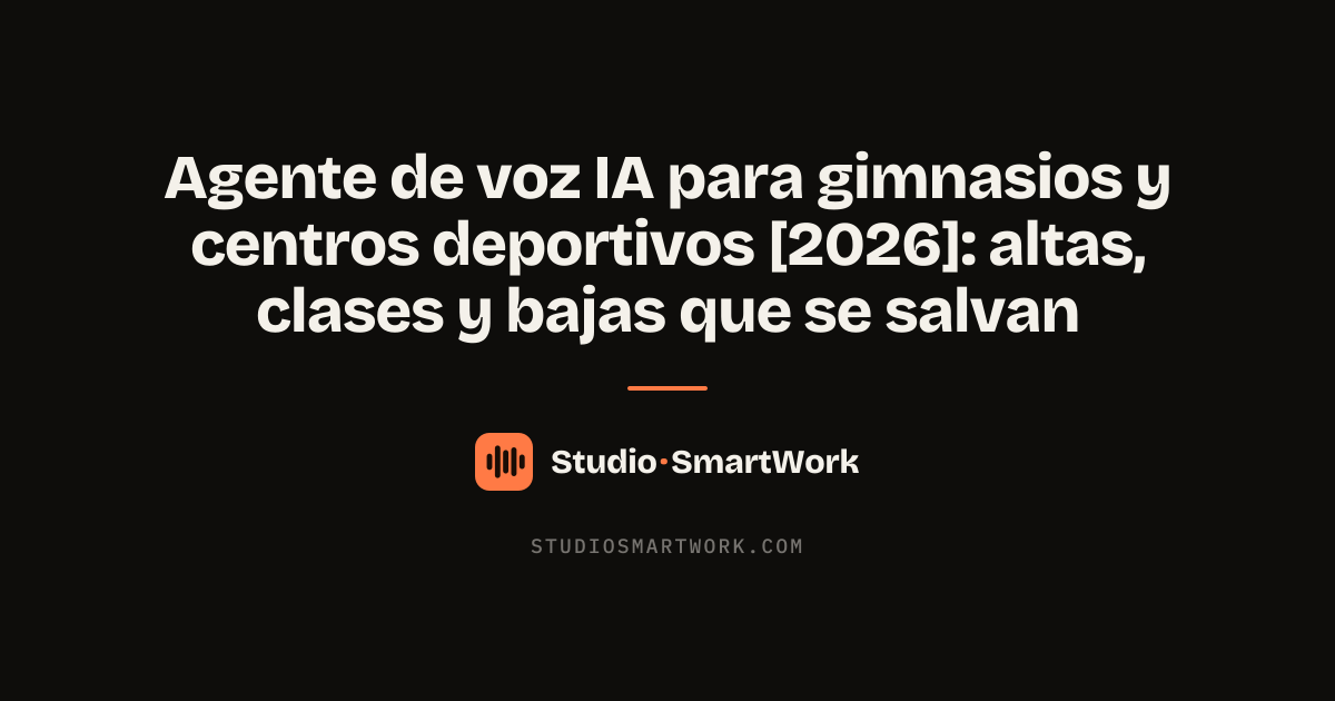 Agente de voz IA atendiendo el teléfono de un gimnasio y agendando clases de prueba