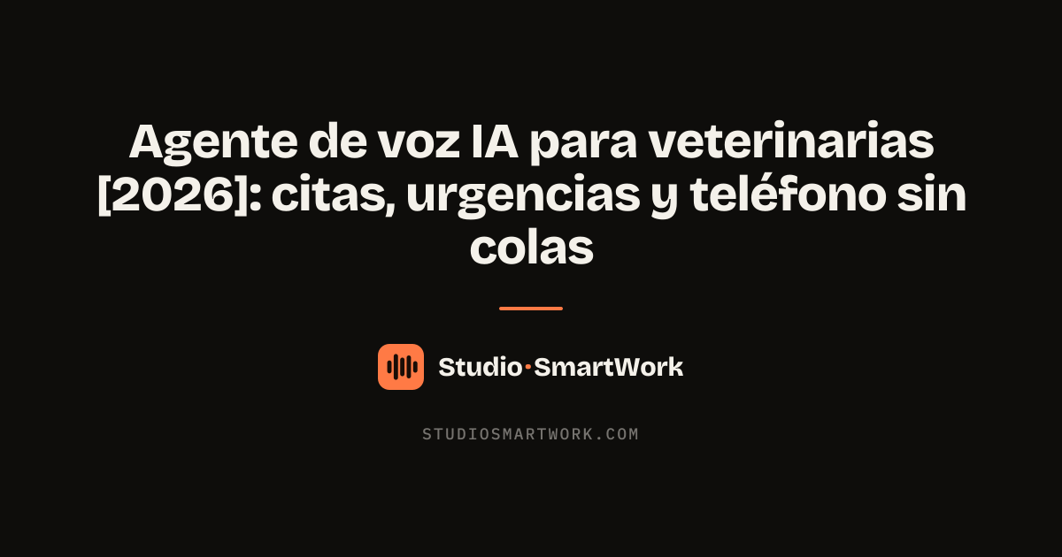 Agente de voz IA atendiendo el teléfono de una clínica veterinaria y agendando citas