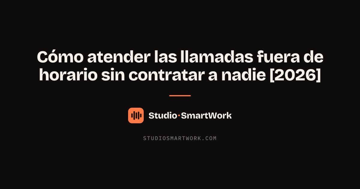 Agente de voz IA atendiendo las llamadas de un negocio fuera del horario de oficina