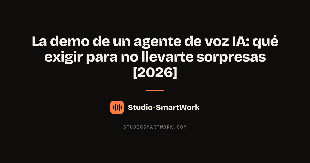 Llamada de prueba en directo a un agente de voz IA: qué comprobar en la demo