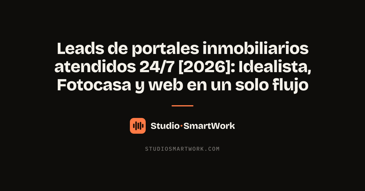 Leads de portales inmobiliarios atendidos 24/7 por un agente de voz IA