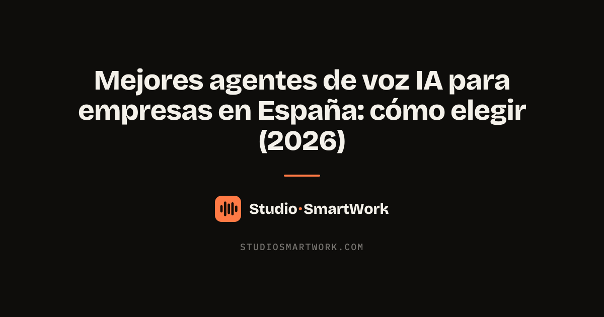 Comparativa de tipos de agentes de voz IA para empresas en España y criterios para elegir