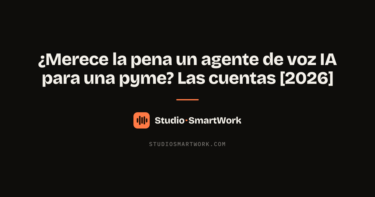Cálculo de si merece la pena un agente de voz IA para una pyme