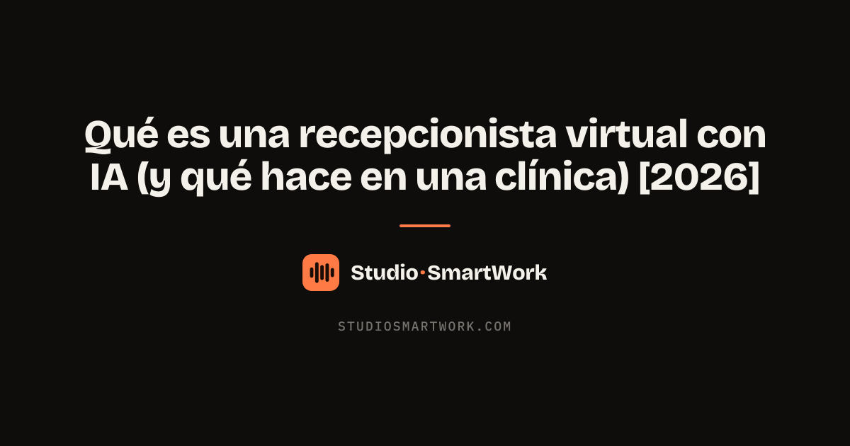 Recepcionista virtual con IA atendiendo el teléfono de un negocio y agendando citas