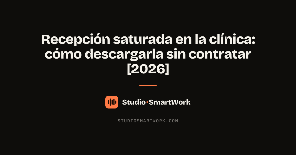 Recepción de clínica descargada del teléfono repetitivo por un agente de voz IA