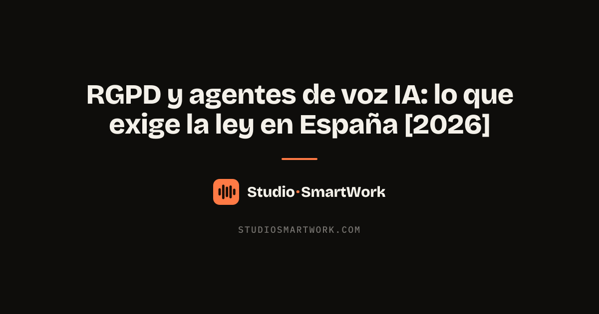 Cumplimiento del RGPD en agentes de voz IA: datos alojados en Europa y tratamiento conforme